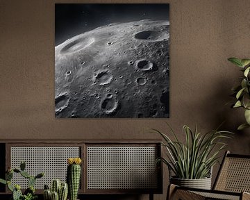 Cratères sur la lune sur The Xclusive Art