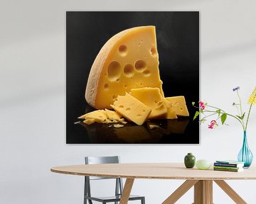 Portrait de morceaux de fromage sur The Xclusive Art