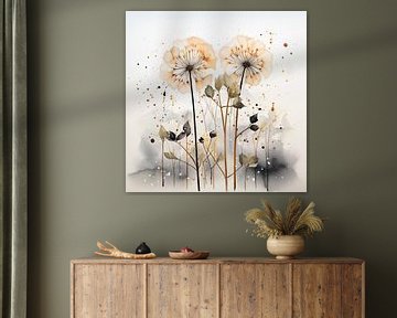 Dandelions van Koffie Zwart