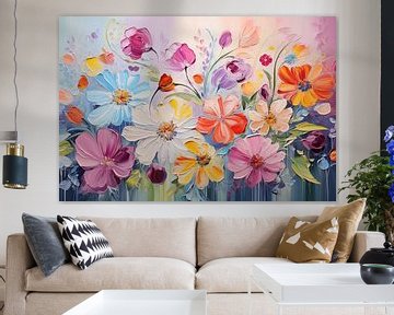 Bloemen abstract van Richard Rijsdijk