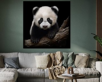 Portrait d'un bébé panda sur TheXclusive Art
