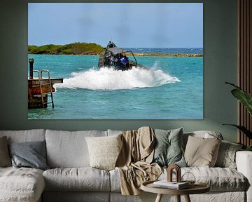 RHIB van de Koninklijke Marine in Aruba van Karel Frielink