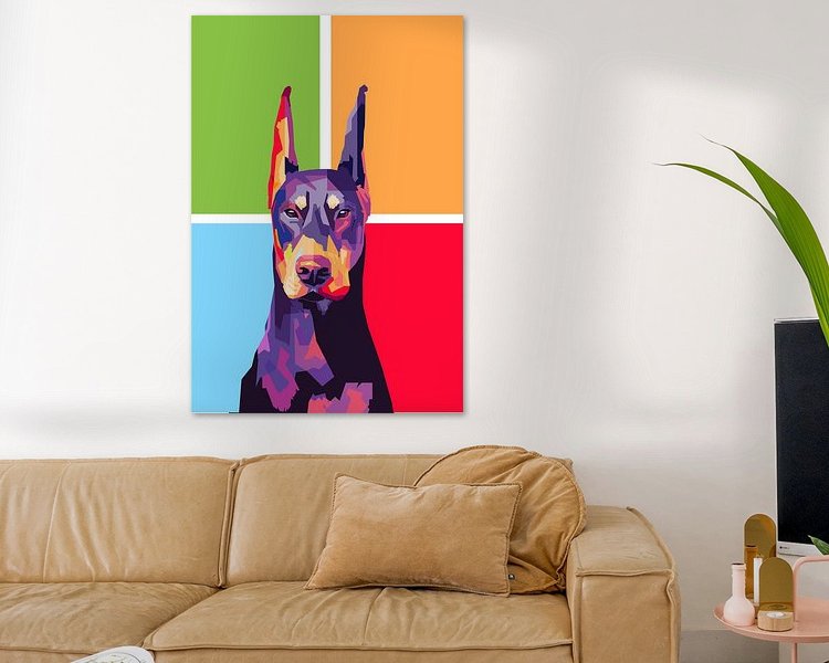 Example of the artwork in a room