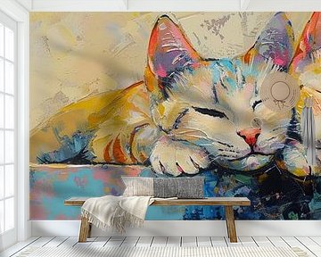 Malerei Katze | Katzen von Wunderbare Kunst