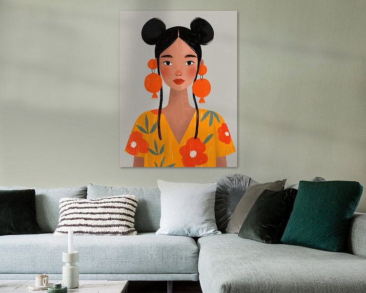 Example of the artwork in a room