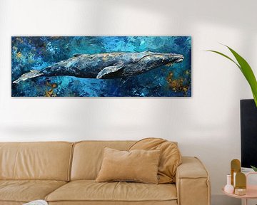 Walfisch malen von Kunst Kriebels