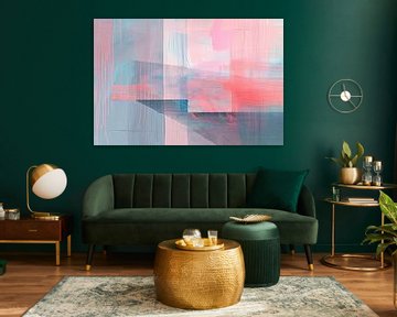 Abstract Coral Art | Modern Coral Key by Wonderful Art