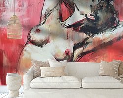 Example of the artwork in a room