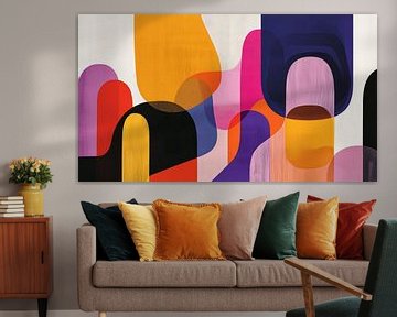 Super kleurrijk, modern en abstract van Studio Allee