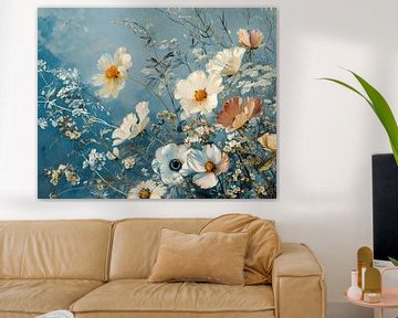 Ein Meer von Blumen von Blikvanger Schilderijen