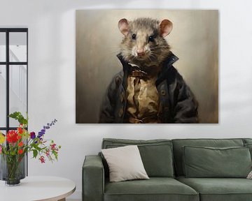 Ratte im Mantel von Wunderbare Kunst
