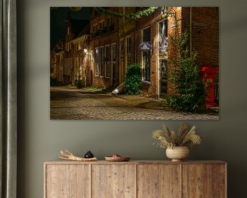 Deventer winter evening street view with Christmas decorations by Sjoerd van der Wal Photography