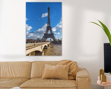 Blick zum Eiffelturm von Paris van Hans Altenkirch