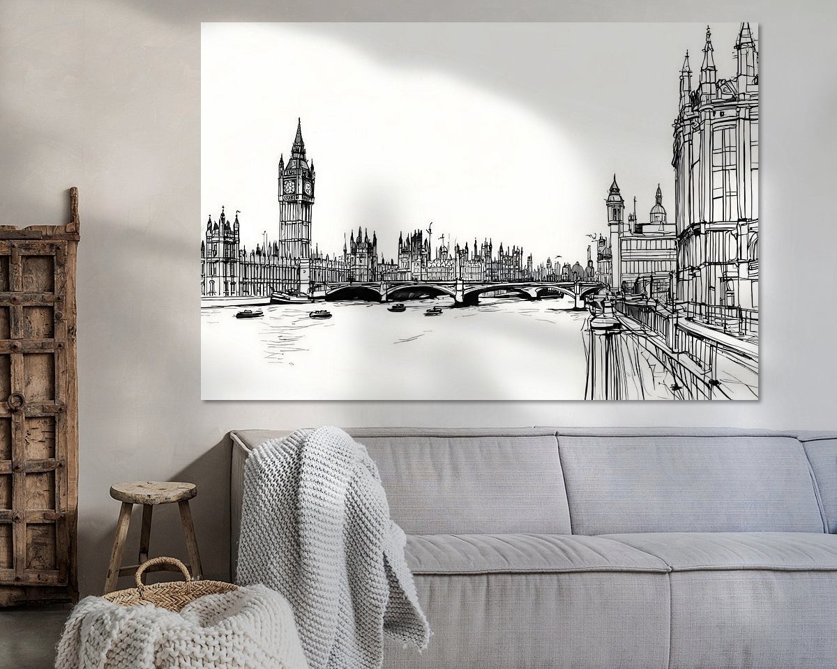 Example of the artwork in a room