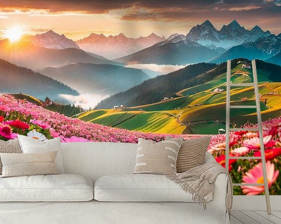 Example of the artwork in a room