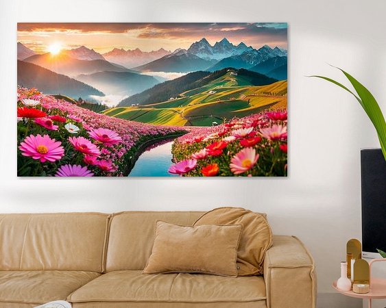 Example of the artwork in a room