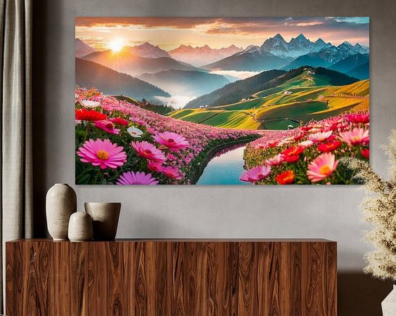Example of the artwork in a room