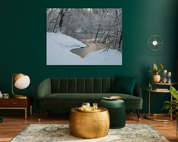 Enchanting Winter Landscape: Snow, Ice and Picturesque Trees by Robin Jongerden