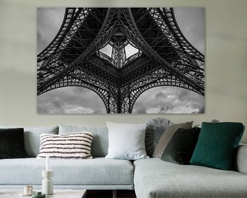Eiffelturm in schwarz weiss van Hans Altenkirch