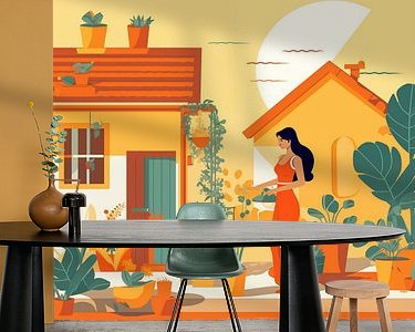 Example of the artwork in a room