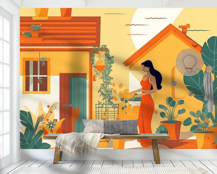 Example of the artwork in a room