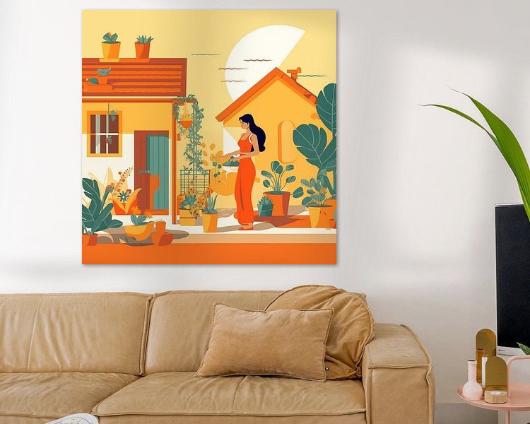 Example of the artwork in a room