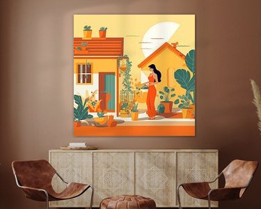 Example of the artwork in a room