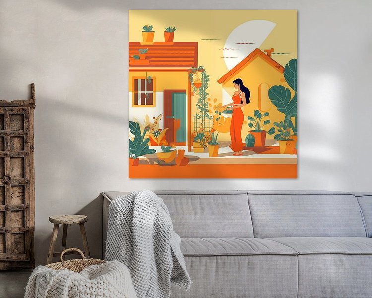 Example of the artwork in a room