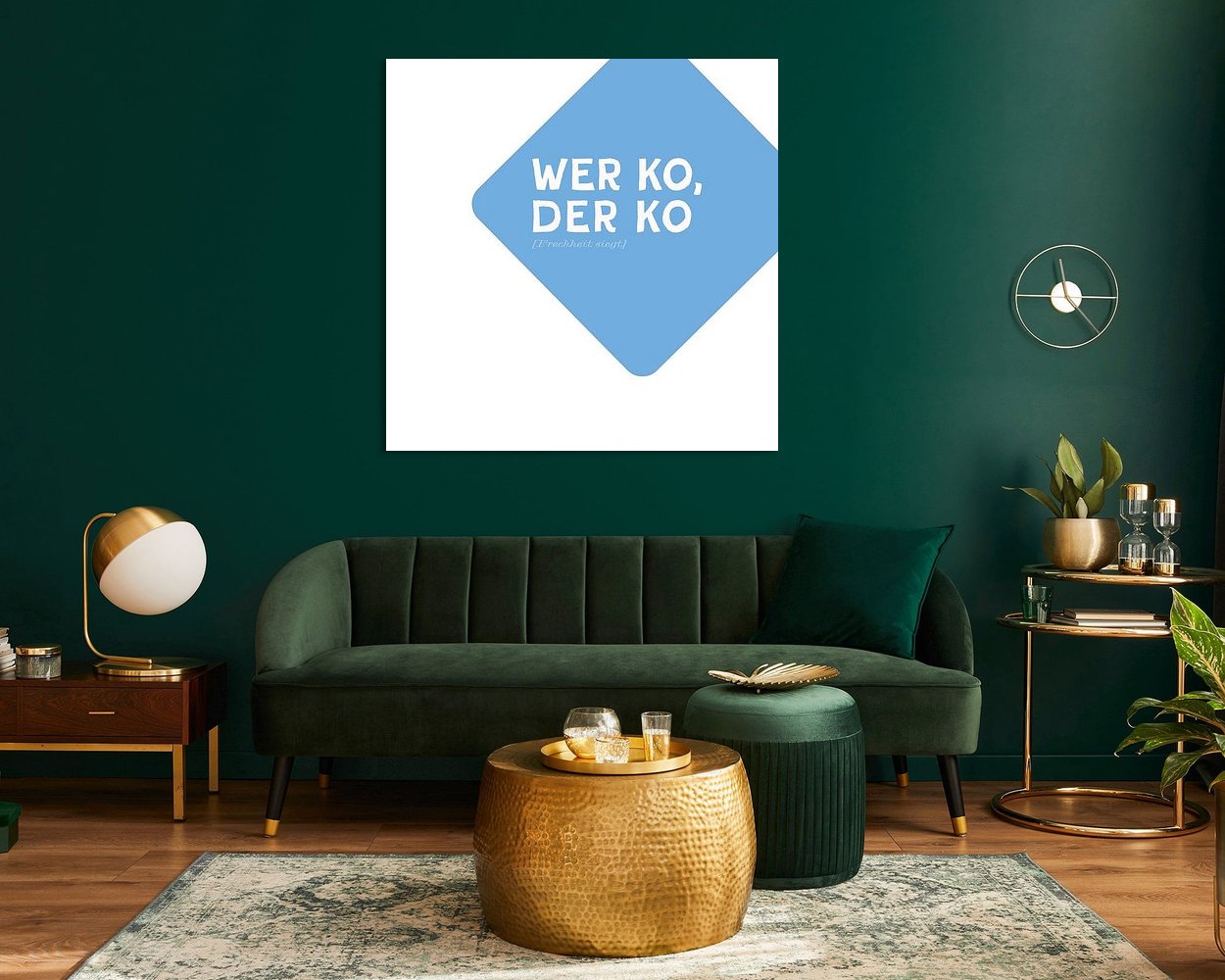 Example of the artwork in a room