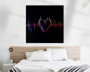 Heartbeat modern bunt von TheXclusive Art