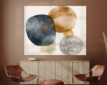 Modern abstract in Bohemian stijl van Studio Allee