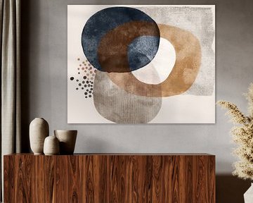 Modern abstract in Bohemian stijl van Studio Allee