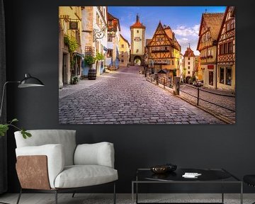 Rothenburg ob der Tauber met Plönlein van Voss Fine Art Fotografie