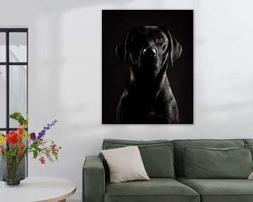 Fine-art portret elegante Labrador Retriever van Lotte van Alderen