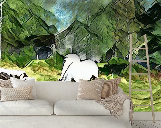 Example of the artwork in a room