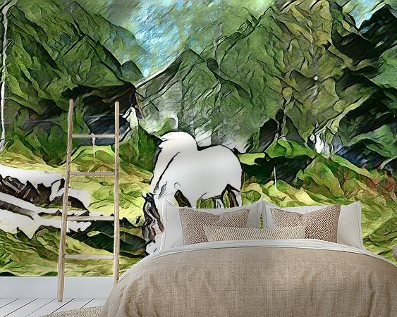 Example of the artwork in a room