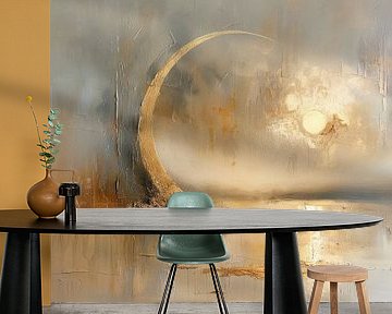Modern abstract in wabi-sabi stijl van Studio Allee