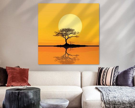 Example of the artwork in a room