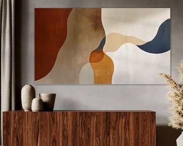 Bohemian, moderne en abstracte vormen in aardetinten van Studio Allee