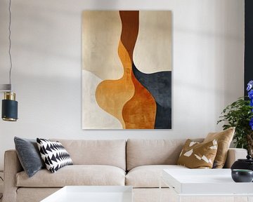 Bohemian, moderne en abstracte vormen in aardetinten van Studio Allee