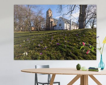 Slotkerk Chemnitz in de lente van Daniela Beyer