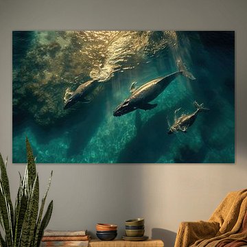 Bucklige Familie im Sonnenlicht von ByNoukk