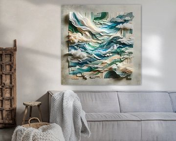 3D-Meereslandschaft-Collage von Lois Diallo
