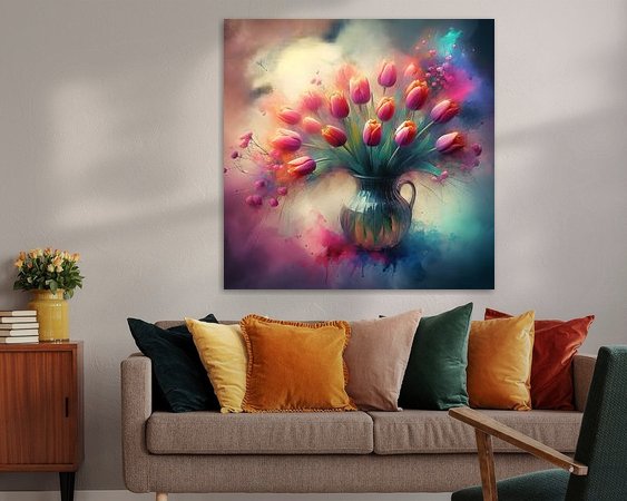 Example of the artwork in a room