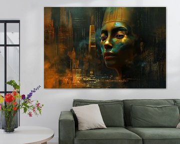 Urban Dominion: Egyptian Pharaoh in Gold & Dark Splendour by Minouche Hijkoop