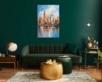 Manhattan in a painting by Thea