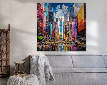 Colourful New York City by Thea