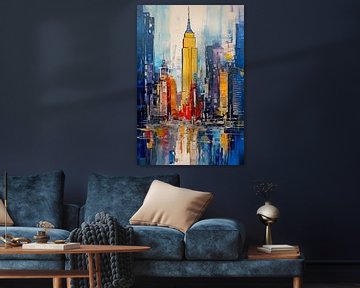 New York City in einem Gemälde von Thea