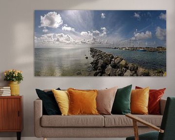 The harbor of Terschelling on a beautiful summer day. by Marcel Pietersen