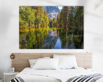A Merced River Calm - Yosemite Valley by Joseph S Giacalone Photography